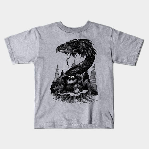 Dragon & Dog Gone Dog Kids T-Shirt by Preston11